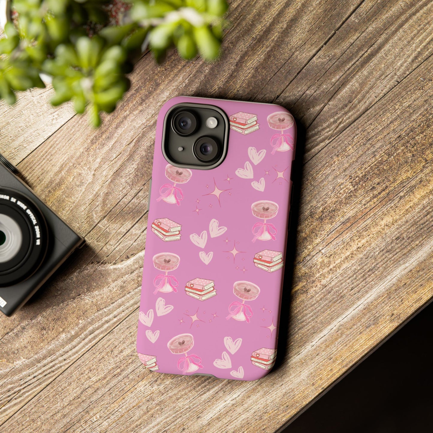 Pink Bookish Espresso Martini Phone Case