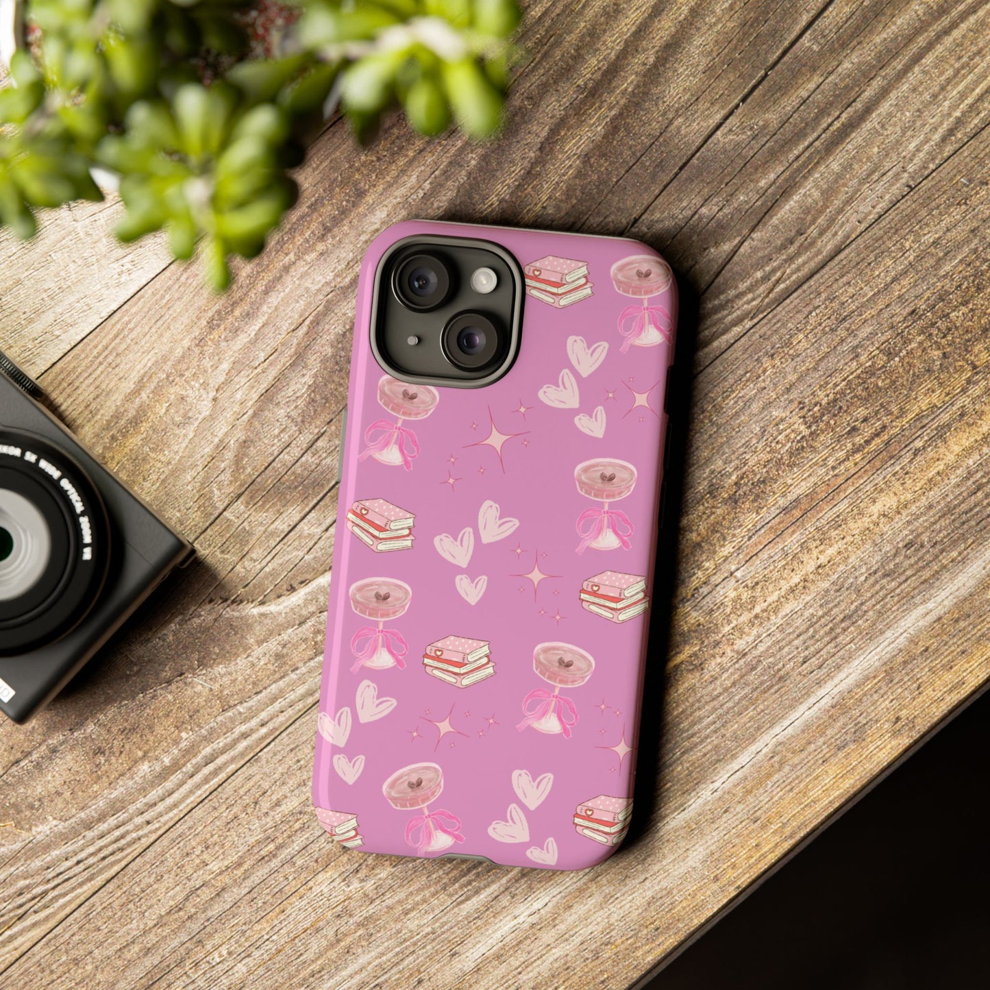 Pink Bookish Espresso Martini Phone Case