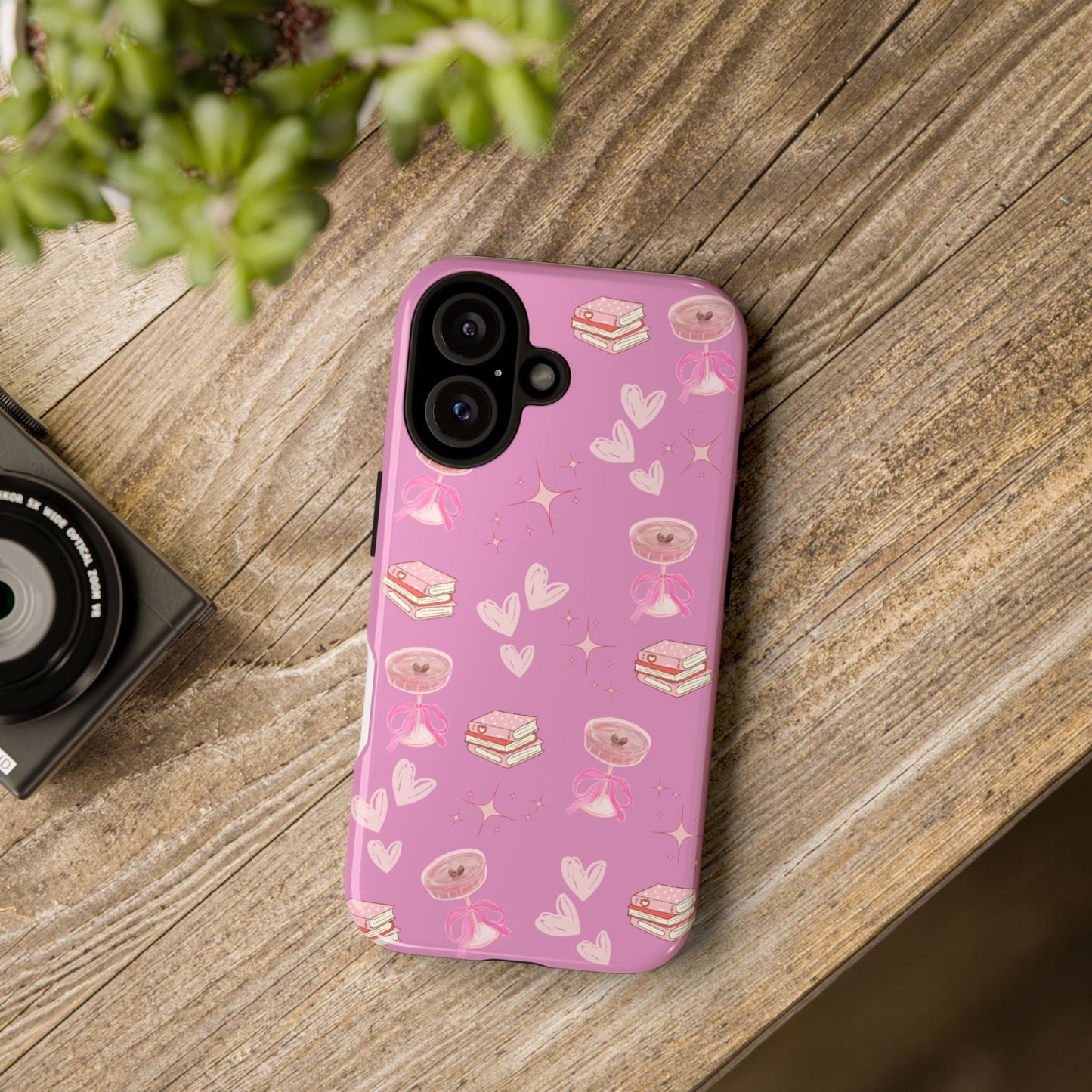 Pink Bookish Espresso Martini Phone Case