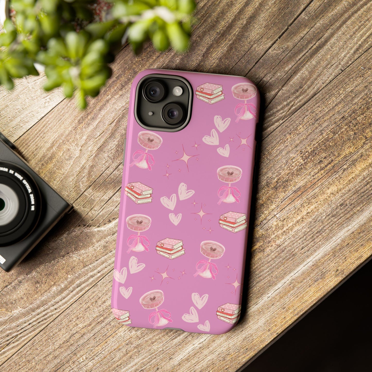 Pink Bookish Espresso Martini Phone Case