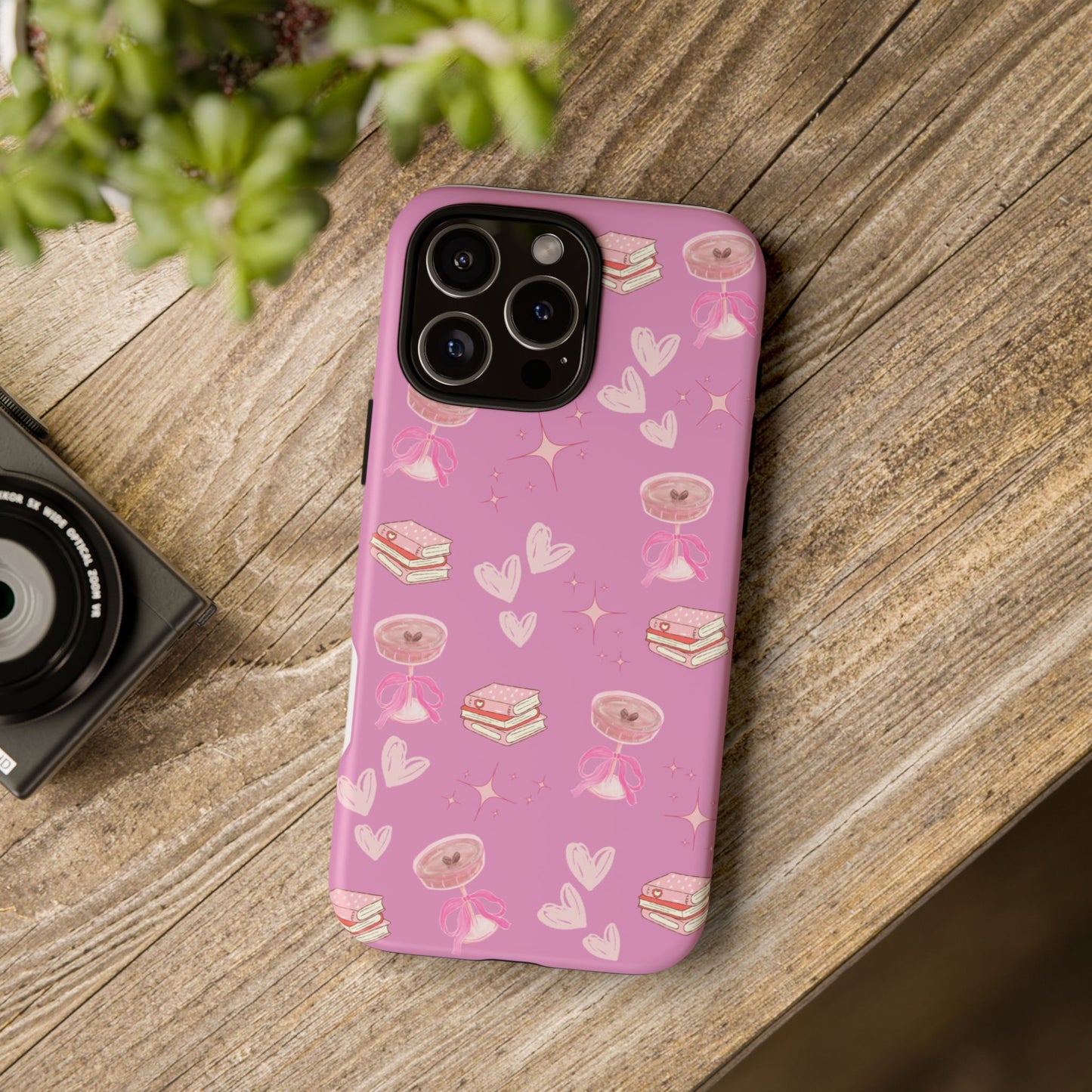 Pink Bookish Espresso Martini Phone Case