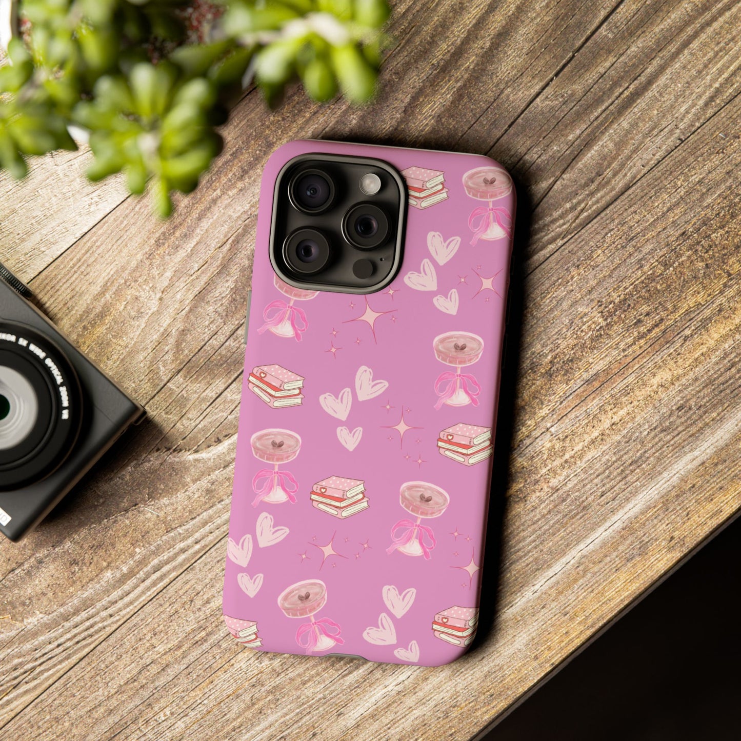 Pink Bookish Espresso Martini Phone Case