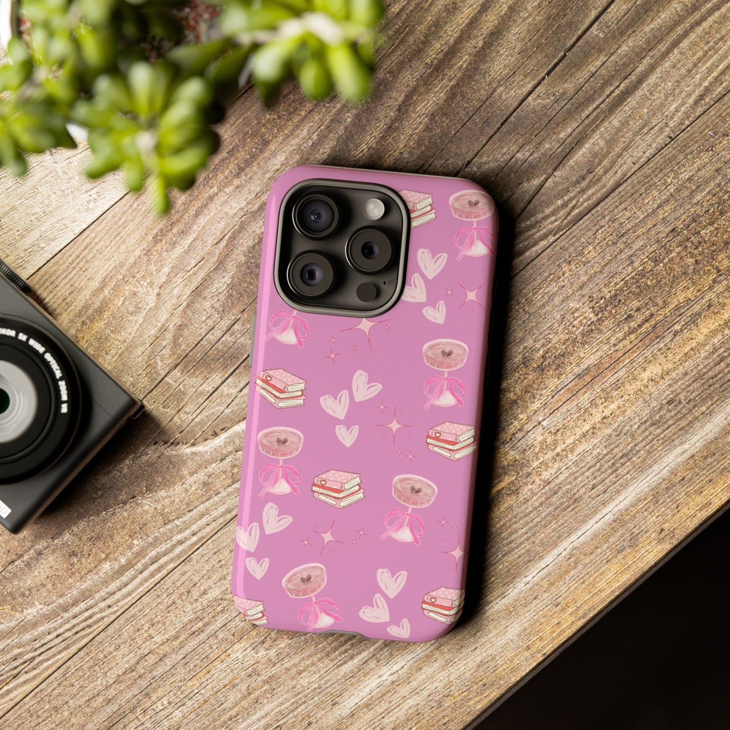 Pink Bookish Espresso Martini Phone Case
