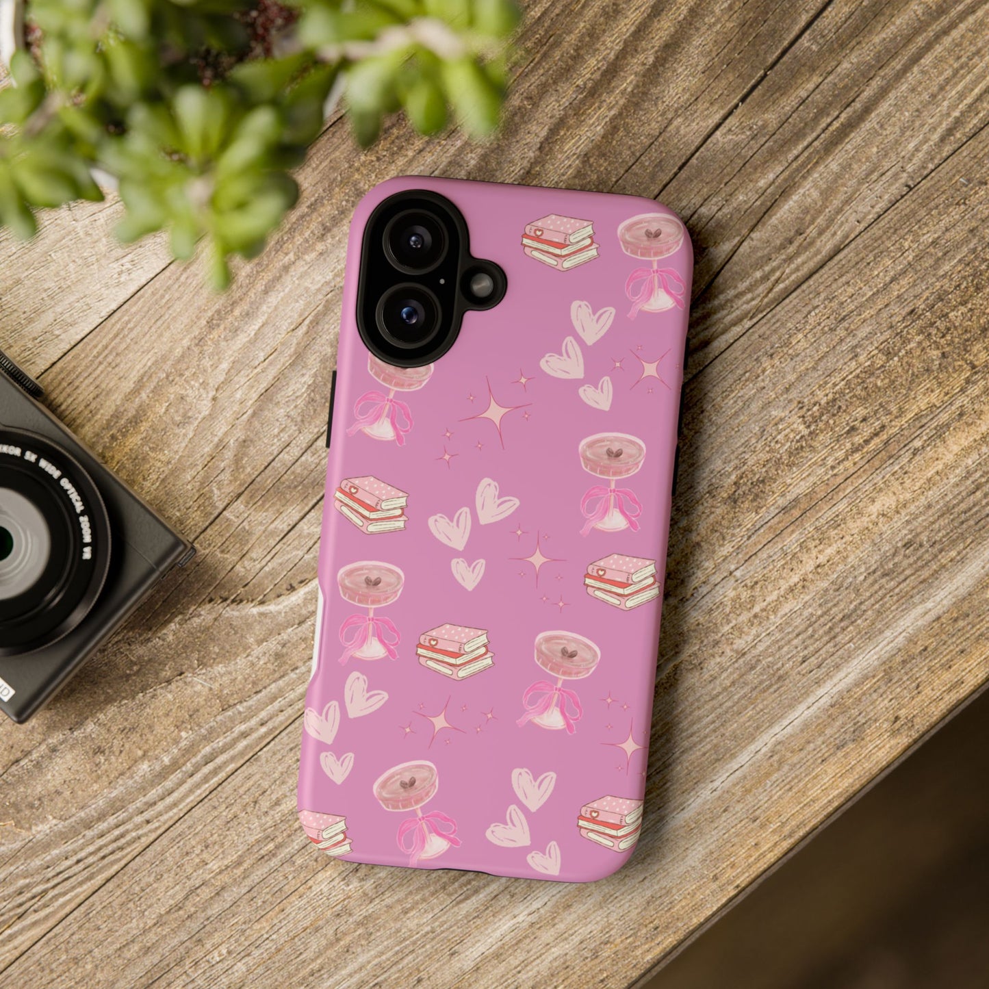 Pink Bookish Espresso Martini Phone Case