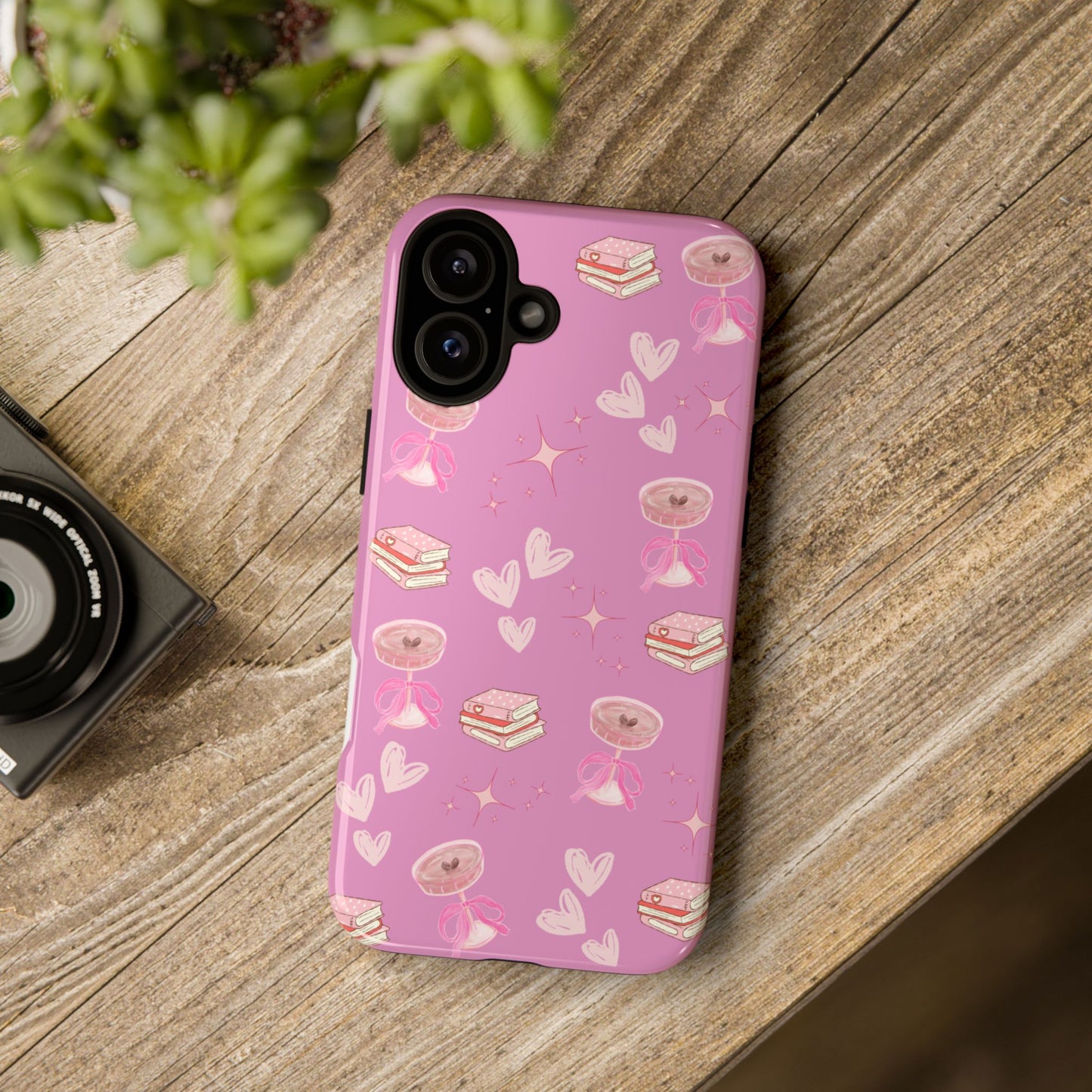 Pink Bookish Espresso Martini Phone Case