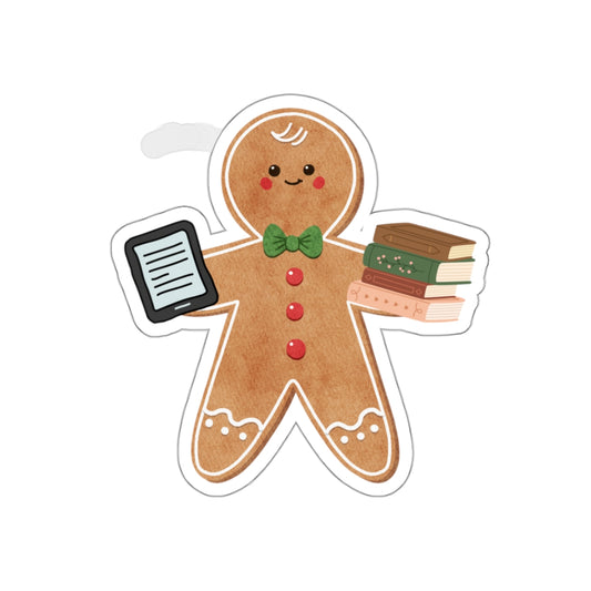 Gingerbread Reader Sticker