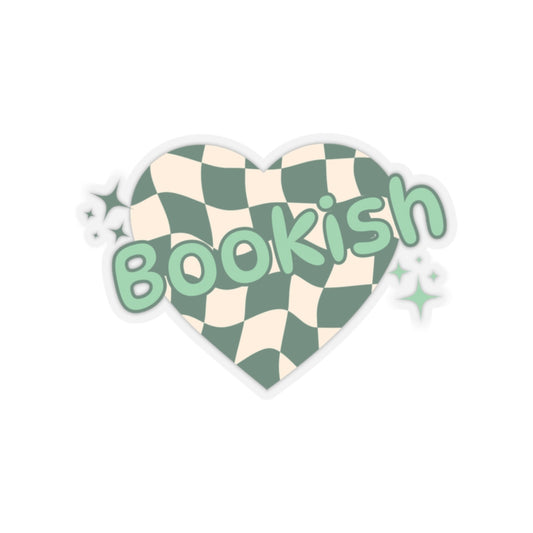 Bookish Checkered Sticker