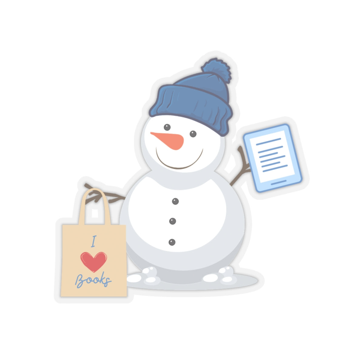 Frosty Hearts Books Sticker