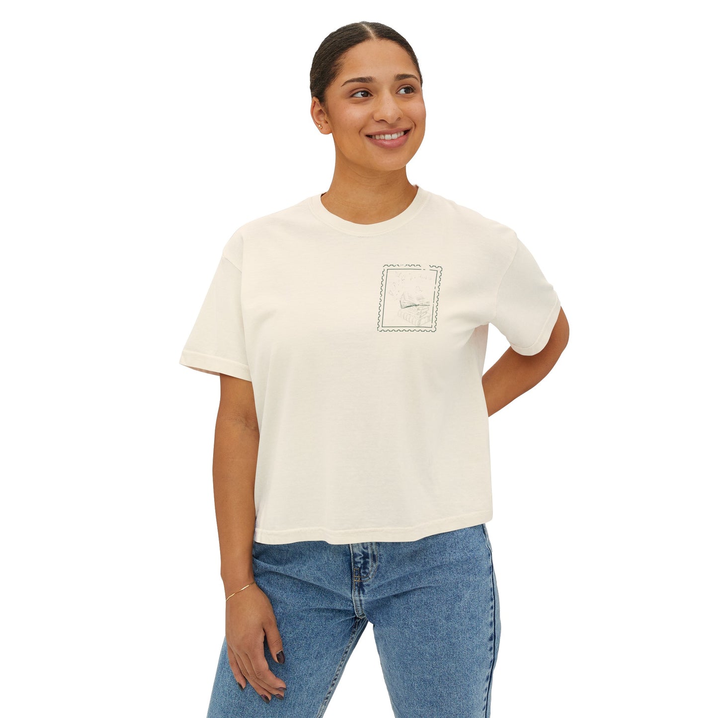 Read Good Books Cropped Tee