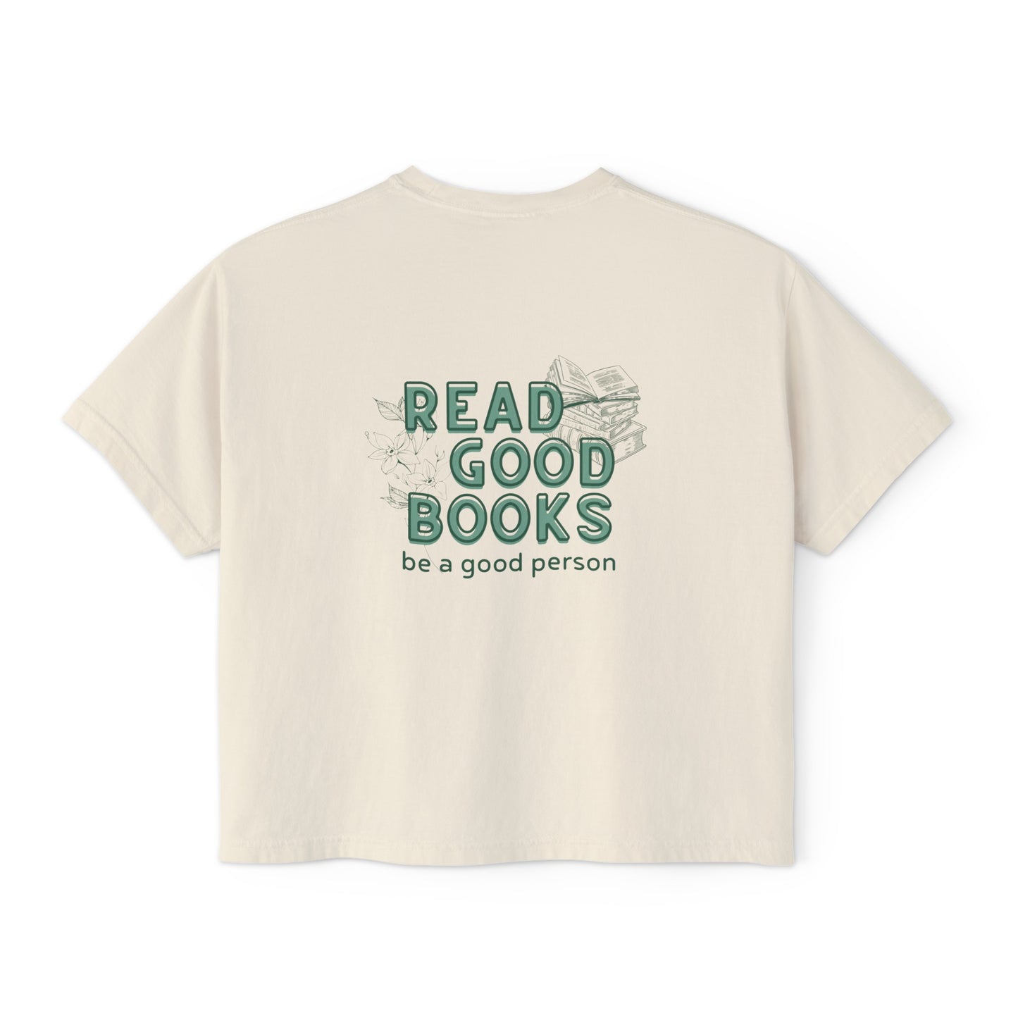 Read Good Books Cropped Tee