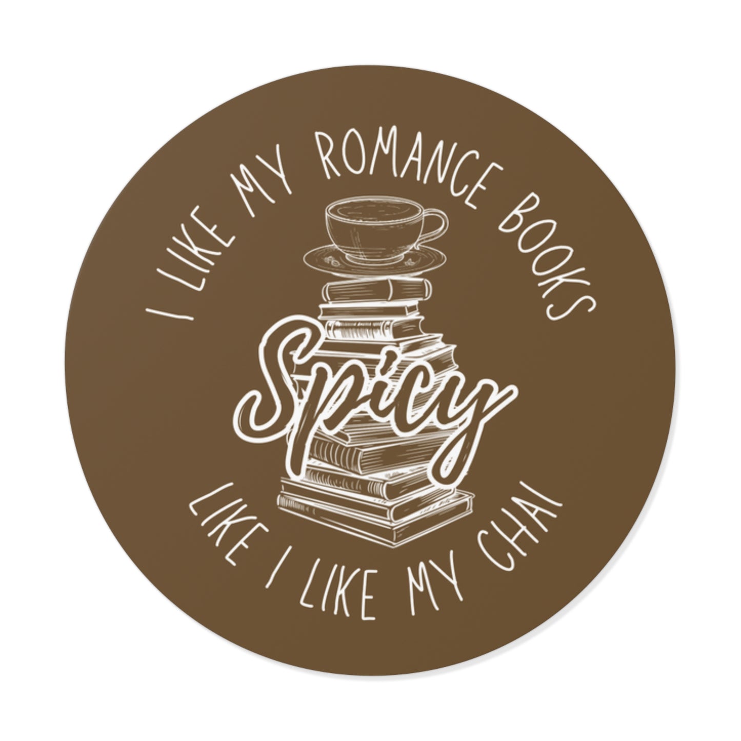 Spicy Chai & Books Sticker