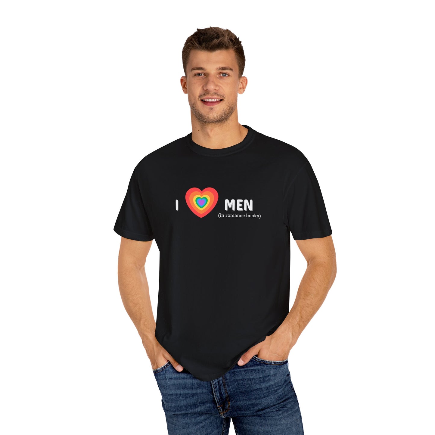 I Heart Men Gay Flag Tee