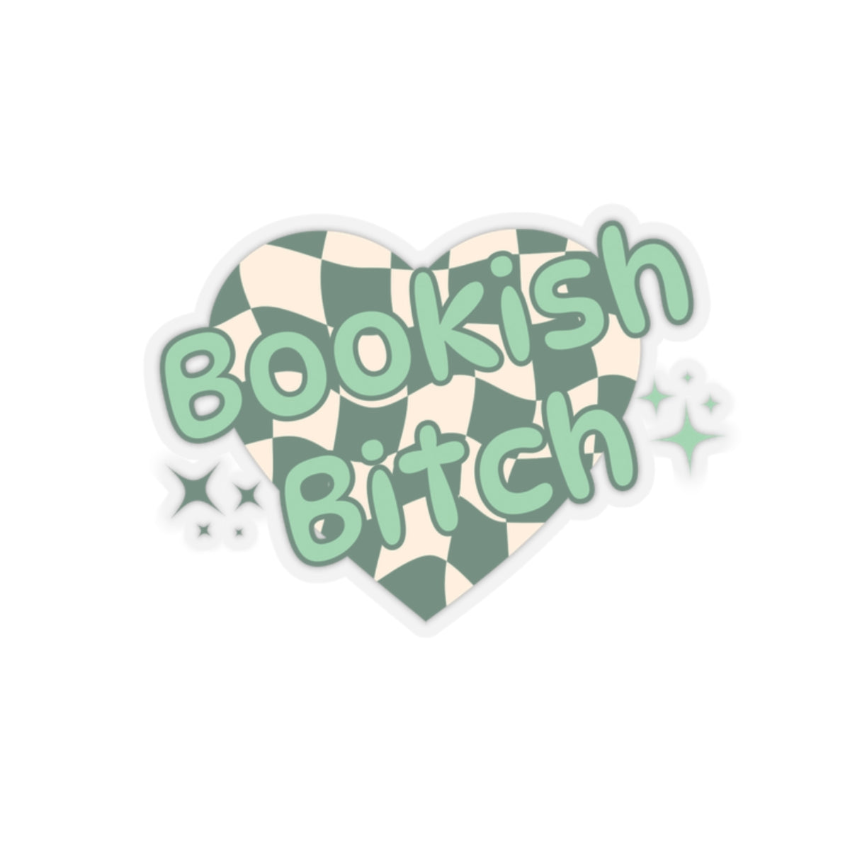 Bookish Bitch Checkered Sticker