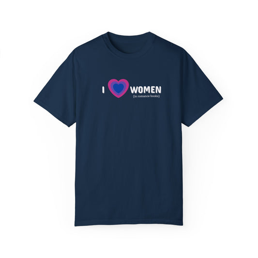 I Heart Women Bi Flag Tee